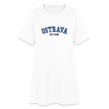 Ostrava Est. 2006 - Women’s T-Shirt Dress - white - Front