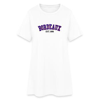 Bordeaux Est. 1996 - Women’s T-Shirt Dress - white - Front