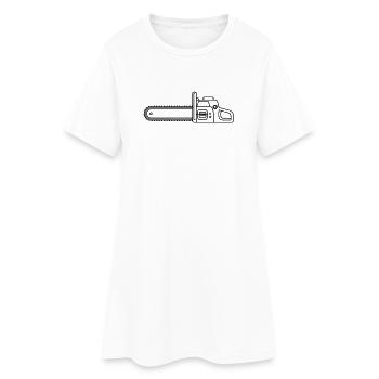 chainsaw - Women’s T-Shirt Dress - white - Front