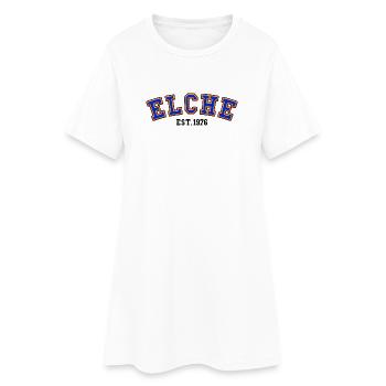 Elche gegründet 1976 - Frauen T-Shirt-Kleid - Weiß - Vorne