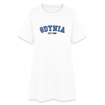Gdynia Fondée en 1966 - Robe T-shirt Femme - blanc - Devant