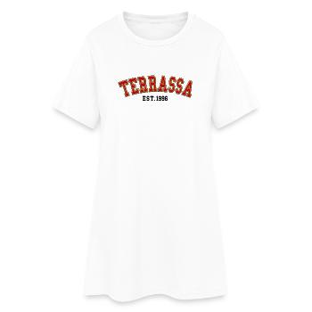 Terrassa Est. 1996 - Women’s T-Shirt Dress - white - Front