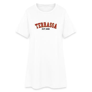 Terrassa Est. 2006 - Women’s T-Shirt Dress - white - Front
