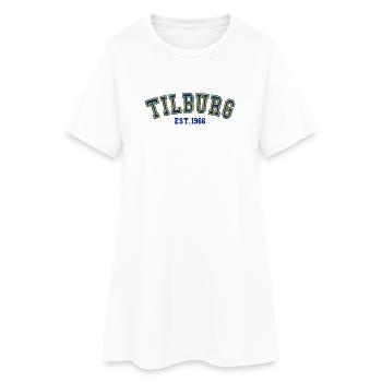 Tilburg gegründet 1966 - Frauen T-Shirt-Kleid - Weiß - Vorne
