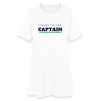 Lettrage du Captain College - Club du capitaine - Robe T-shirt Femme - blanc - Devant