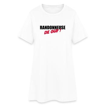 Randonneuse de ouf ! - Robe T-shirt Femme - blanc - Devant