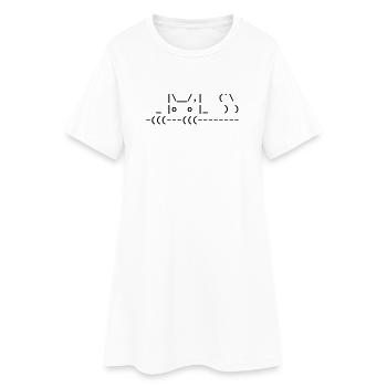 chat ascii mignon - chat ascii mignon - Robe T-shirt Femme - blanc - Devant