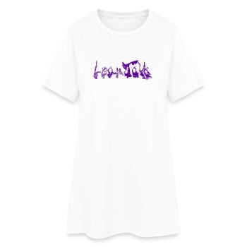 LeanTalk - Robe T-shirt Femme - blanc - Devant