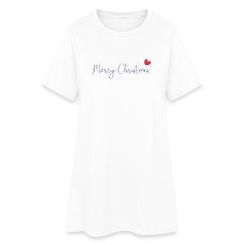 NOËL. ANNEE. ANNIVERSAIRE. RETRAITE. PAPA. MAMAM. - Robe T-shirt Femme - blanc - Devant