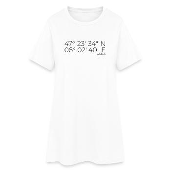 Coordonnées : Aarau, canton d’Argovie - Robe T-shirt Femme - blanc - Devant