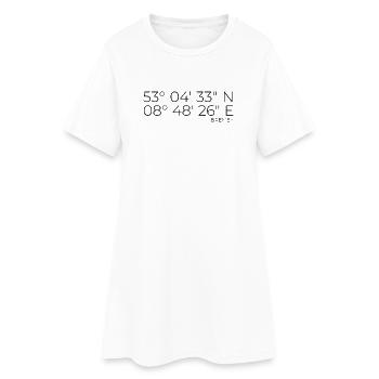 coordinates Bremen - Women’s T-Shirt Dress - white - Front