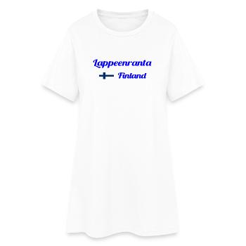 Lappeenranta, Finnland - Stilvolle Drucke - Frauen T-Shirt-Kleid - Weiß - Vorne