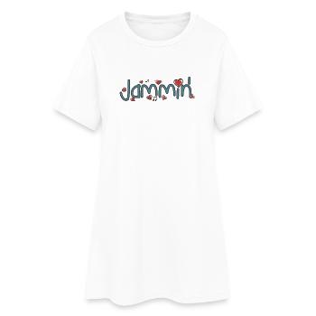 Jammin' - Robe T-shirt Femme - blanc - Devant