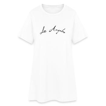 Los Angeles, Louisiane - Robe T-shirt Femme - blanc - Devant