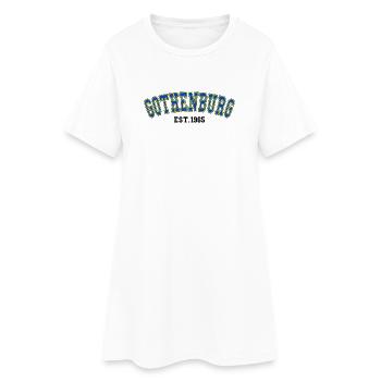 Göteborg Est. 1965 - Frauen T-Shirt-Kleid - Weiß - Vorne