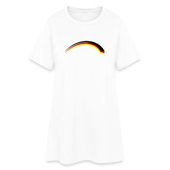 Drapeau de l’Allemagne - Robe T-shirt Femme - blanc - Devant