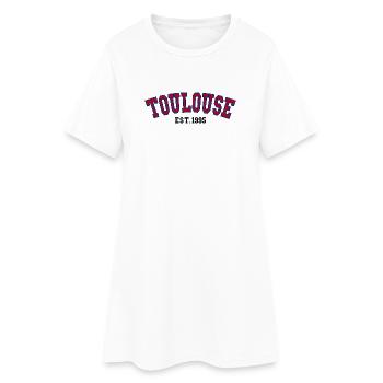 Toulouse Est. 1995 - Robe T-shirt Femme - blanc - Devant