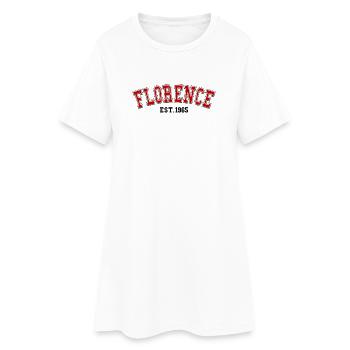Florence Fondée en 1965 - Robe T-shirt Femme - blanc - Devant