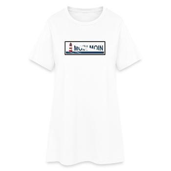 Niedersachsen Moin moin - Frauen T-Shirt-Kleid - Weiß - Vorne