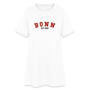 Bonn Fondé en 2005 - Robe T-shirt Femme - blanc - Devant