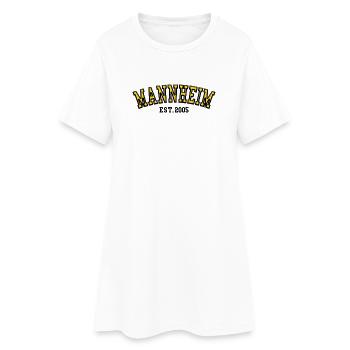 Mannheim Fondé en 2005 - Robe T-shirt Femme - blanc - Devant