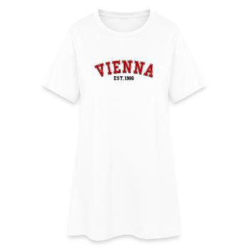 Wien gegründet 1986 - Frauen T-Shirt-Kleid - Weiß - Vorne
