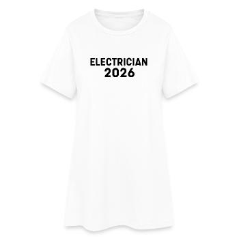 Electrician 2026 – cooles Motiv für Elektriker - Frauen T-Shirt-Kleid - Weiß - Vorne