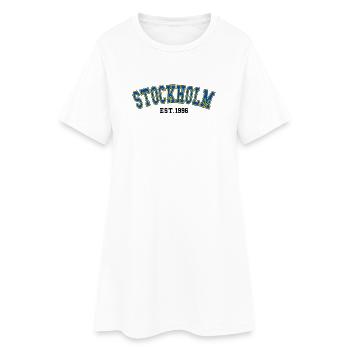 Stockholm gegründet 1996 - Frauen T-Shirt-Kleid - Weiß - Vorne