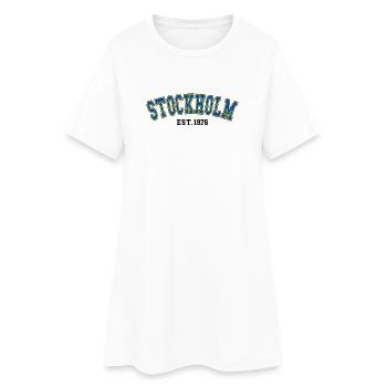 Stockholm Est. 1976 - Women’s T-Shirt Dress - white - Front