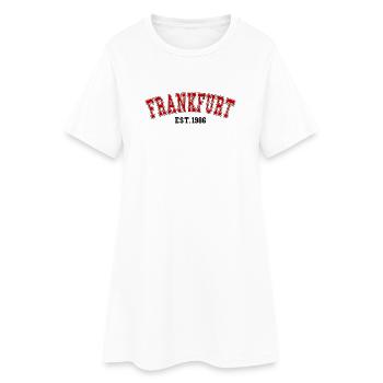 Est. Francfort 1986 - Robe T-shirt Femme - blanc - Devant