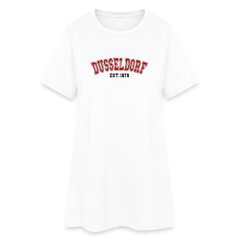 Düsseldorf fondée en 1976 - Robe T-shirt Femme - blanc - Devant