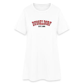 Düsseldorf Fondée en 1986 - Robe T-shirt Femme - blanc - Devant