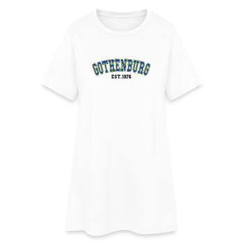 Göteborg gegründet 1976 - Frauen T-Shirt-Kleid - Weiß - Vorne