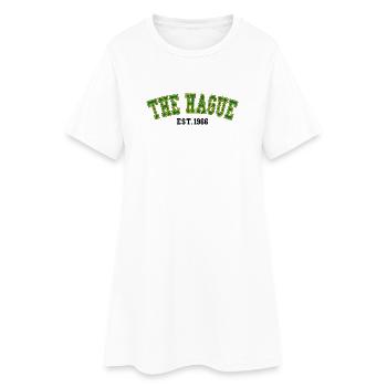 La Haye Fondée en 1966 - Robe T-shirt Femme - blanc - Devant