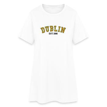 Dublin Fondé en 1996 - Robe T-shirt Femme - blanc - Devant