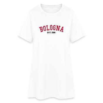 Bologne Fondée en 1986 - Robe T-shirt Femme - blanc - Devant