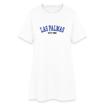 Las Palmas Fondé en 1966 - Robe T-shirt Femme - blanc - Devant