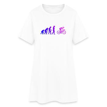 Idée cadeau pour un vélo de route avec vélo de route - Robe T-shirt Femme - blanc - Devant