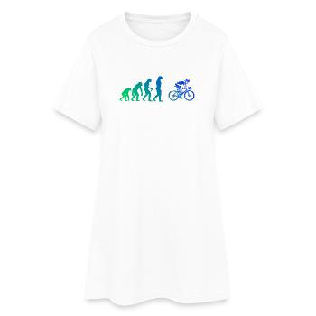 Idée cadeau pour un vélo de route avec vélo de route - Robe T-shirt Femme - blanc - Devant