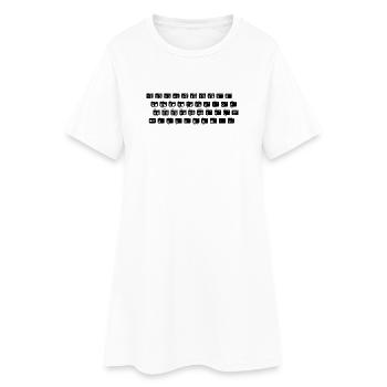 Keyboard ZX 81 Tastatur - Frauen T-Shirt-Kleid - Weiß - Vorne