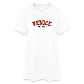 Venice Est. 2006 - Women’s T-Shirt Dress - white - Front