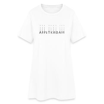 Effervescent Amsterdam - Robe T-shirt Femme - blanc - Devant