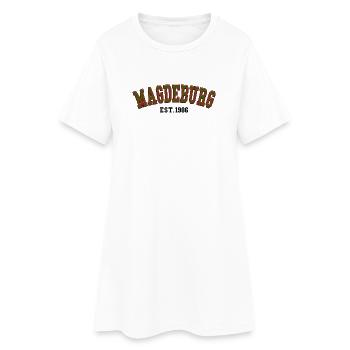 Magdeburg Est. 1986 - Women’s T-Shirt Dress - white - Front