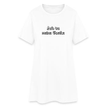 Ach du meine Goethe - Frauen T-Shirt-Kleid - Weiß - Vorne