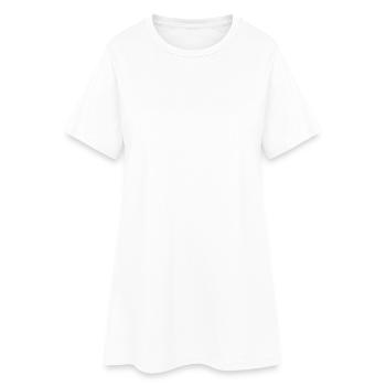 bin da kann losgehen weiß - Frauen T-Shirt-Kleid - Weiß - Vorne