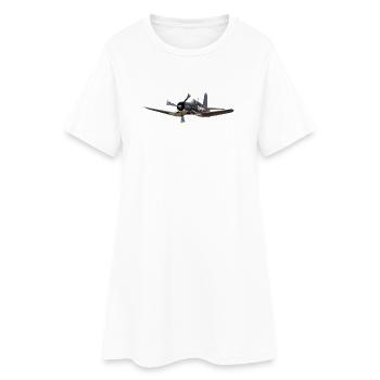 F4U Corsair - Frauen T-Shirt-Kleid - Weiß - Vorne