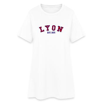 Lyon Est. 1975 - Robe T-shirt Femme - blanc - Devant