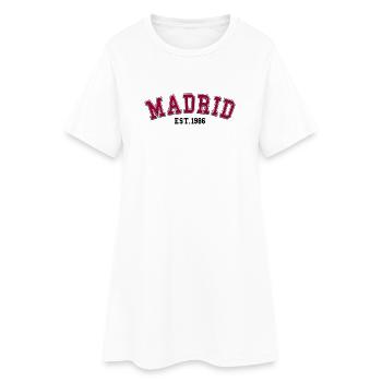 Madrid gegründet 1986 - Frauen T-Shirt-Kleid - Weiß - Vorne