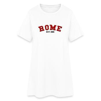 Rome Est. 1966 - Women’s T-Shirt Dress - white - Front