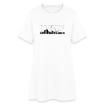Ville de Brême - Skyline (transparent) - Robe T-shirt Femme - blanc - Devant